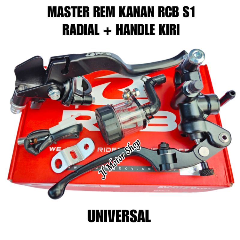 MASTER REM KANAN RCB S1 + HANDLE REM / KOPLING E2 - MASTER REM RCB+ HANDLE KOPLING RCB E2 ORIGINAL