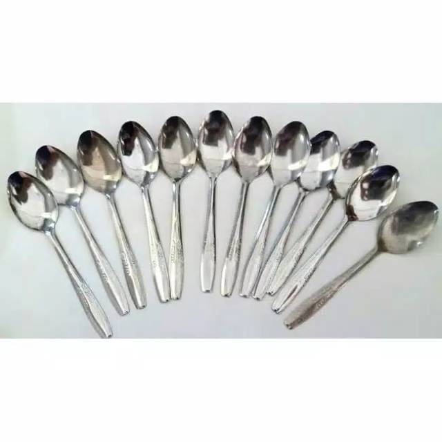 SENDOK/GARPU MAKAN STAINLESS 12 pcs