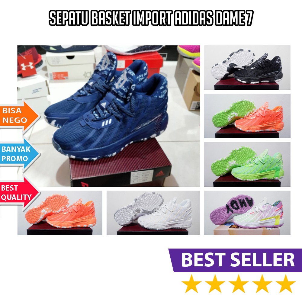 Sepatu Basket Adidas / Sneakers Basket / Sepatu Basket Adidas Dame 7