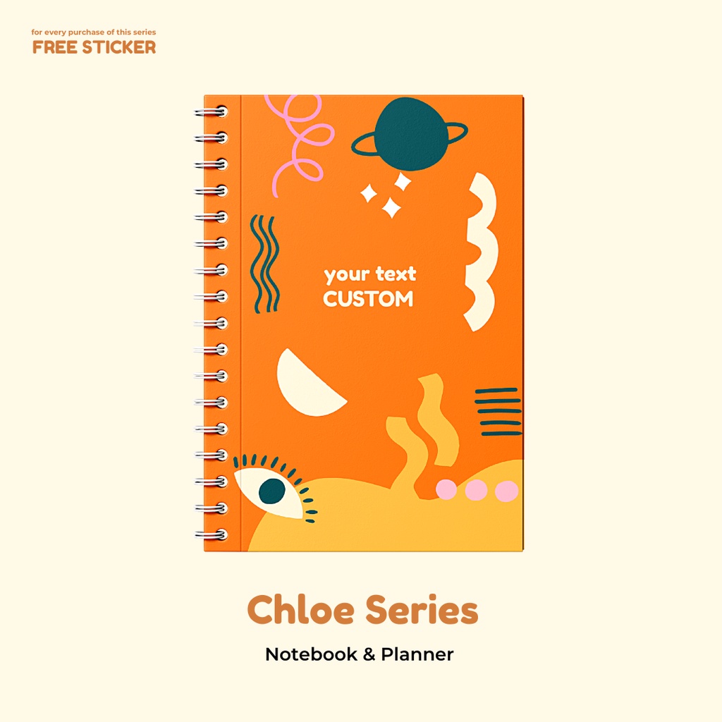 

Chloe Series 6 - Notebook & Planner ( Custom Tulisan / Nama )