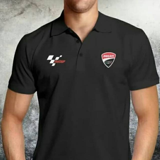 Tshirt baju kaos kerah DUCATI CORSE MOTOGP