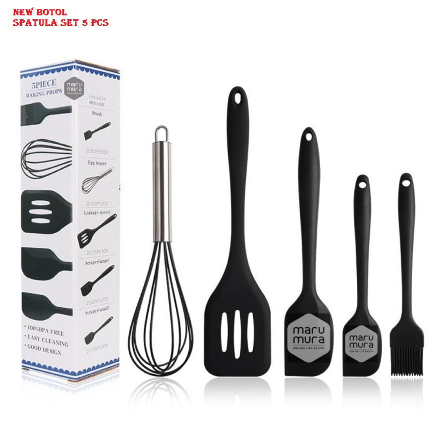 spatula set isi 5pcs warna