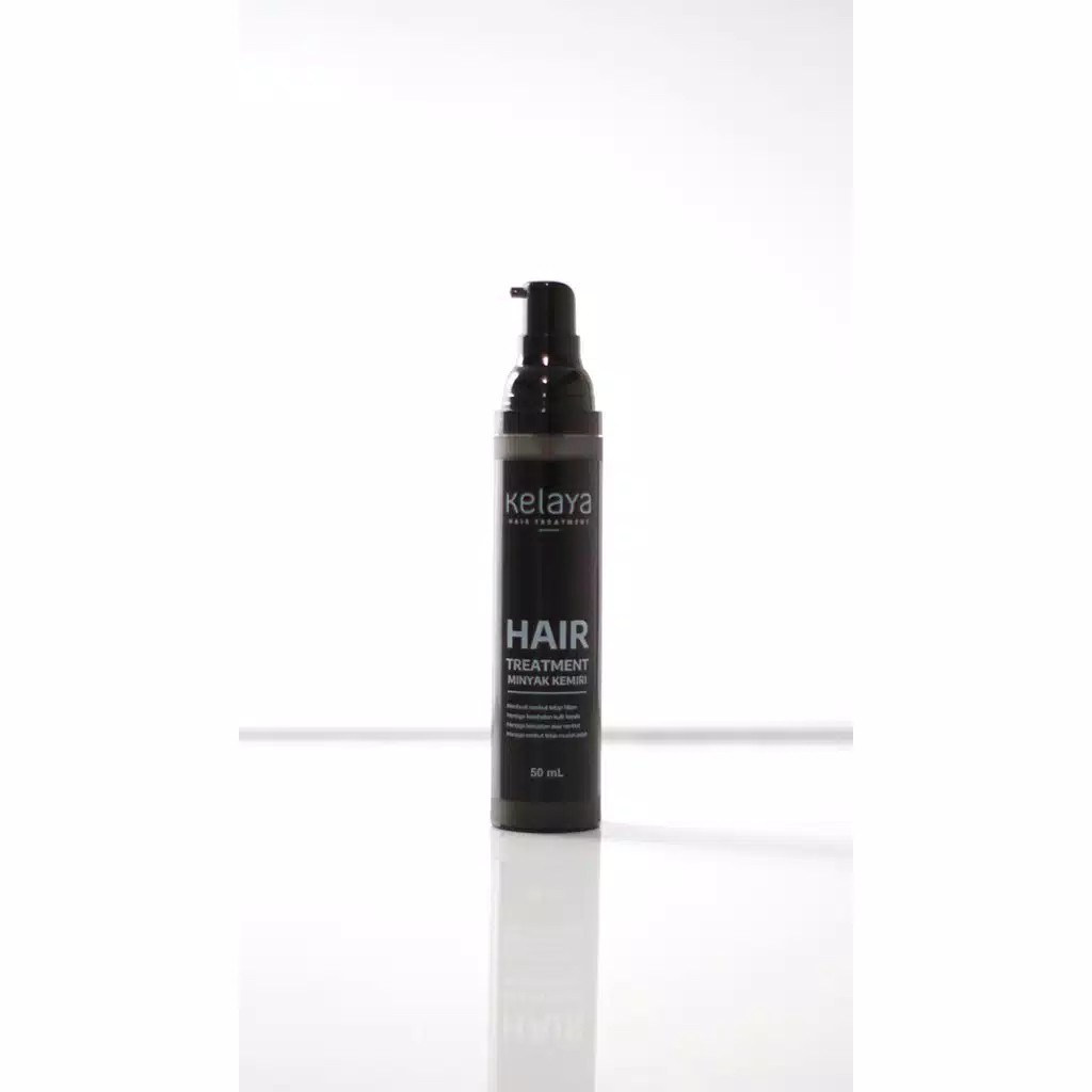 KELAYA HAIR TREATMENT SHAMPOO Original BPOM Sampo Alami Mencegah Rambut Bercabang Rontok Kebotakan-1 Minyak Kemiri