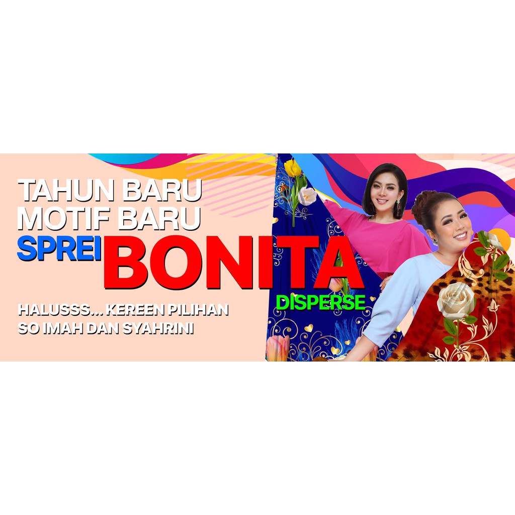 SPREI / SEPRAI BONITA 3D DISPERSE 160x200 QUEEN SIZE 160