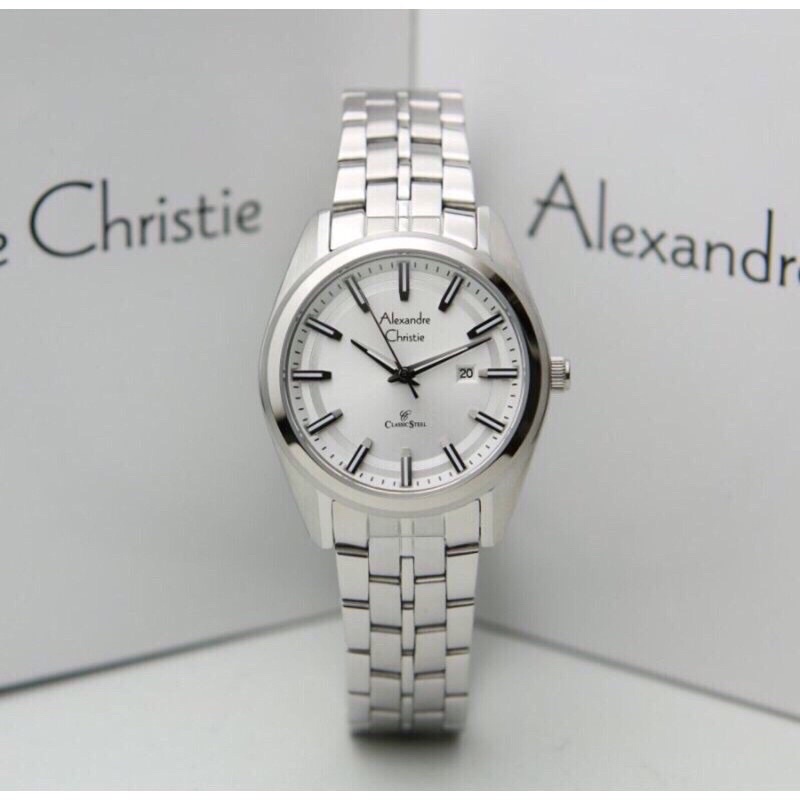 Jam Tangan Alexandre Christie 8637 AC8637 AC 8637 Silver Original Garansi Resmi