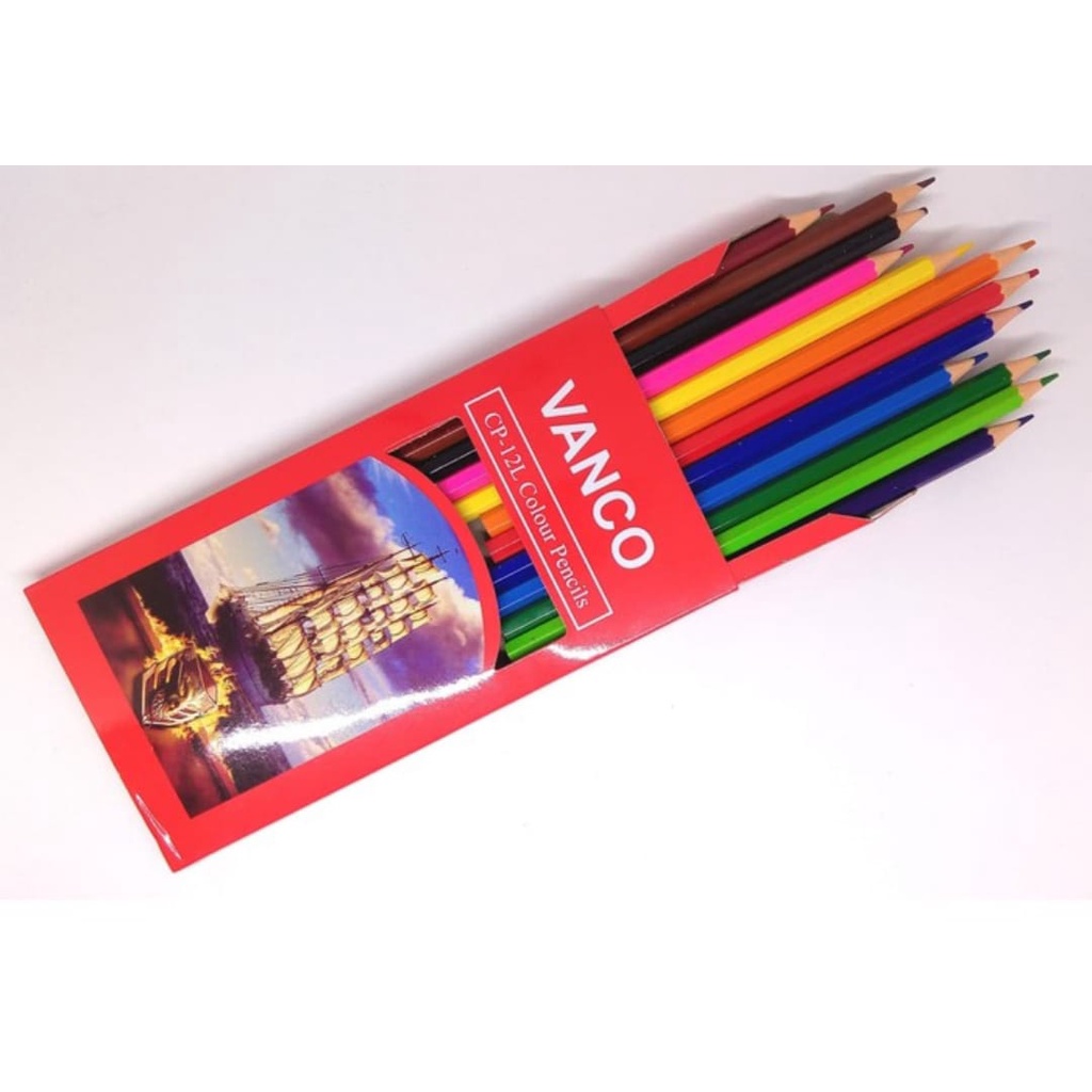 

(PCS) PENSIL WARNA VANCO PANJANG CP-12L