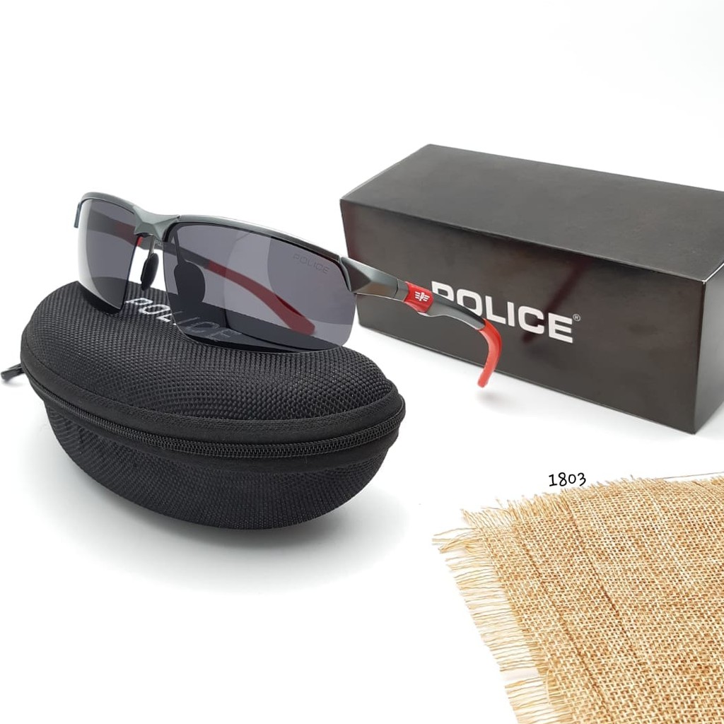 Sunglass Kacamata Sepeda Pria Police A1803 Lensa Anti UV Termurah