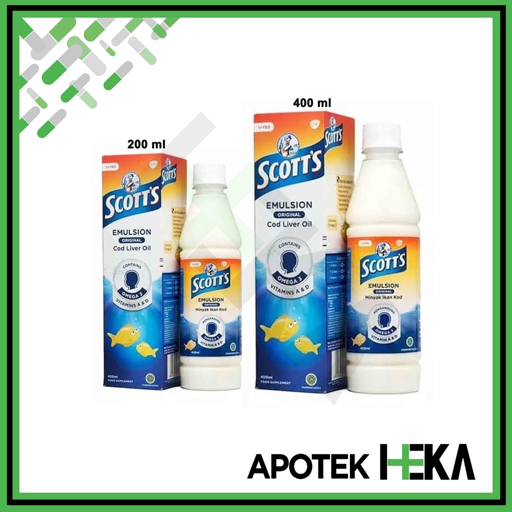 Scott's Emulsion Original Cod Liver Oil - Sirup Minyak Ikan Kod