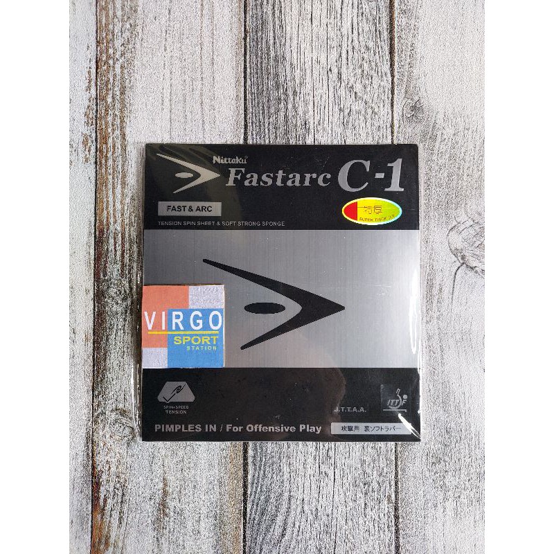 Nittaku Fastarc C1 karet rubber bat bet pingpong