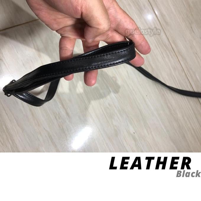 Tali selempang kulit kecil / strap tas kulit kecil pria