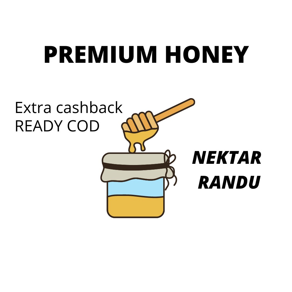 

Madu Murni Asli Ghaaliya Nektar Randu GRADE A, Pure Natural Raw Honey/Madu Hutan Asli