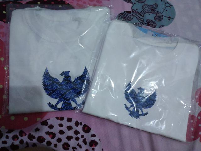 Baju Kaos Kemerdekaan Bayi Anak & Remaja Batik Garuda Indonesia 6 Bulan - 12 Tahun Katun Combed 30s