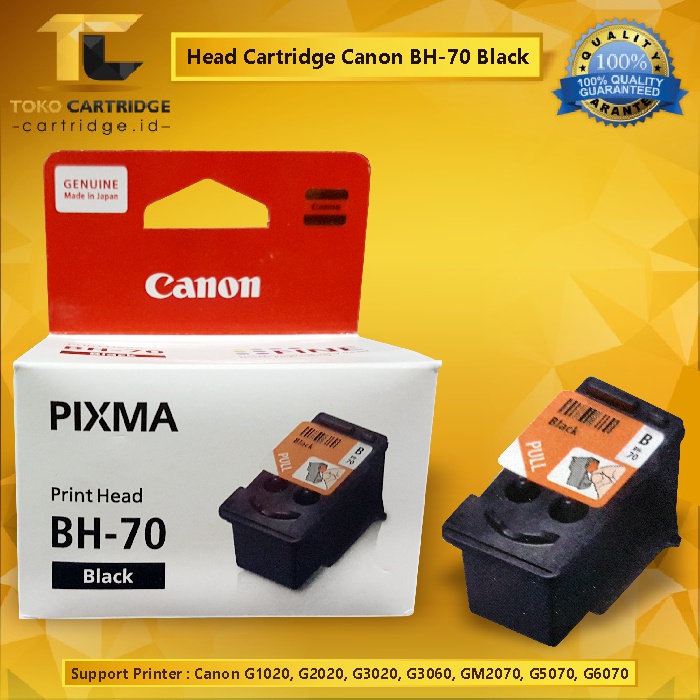 Print Head Cartridge BH70 BH-70 Black New Original, Printer Canon PIXMA G1020 G2020 G3020 G3060