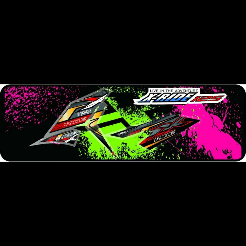 Stiker Motor X ride 125 Striping X ride 125 Variasi Sticker Motor