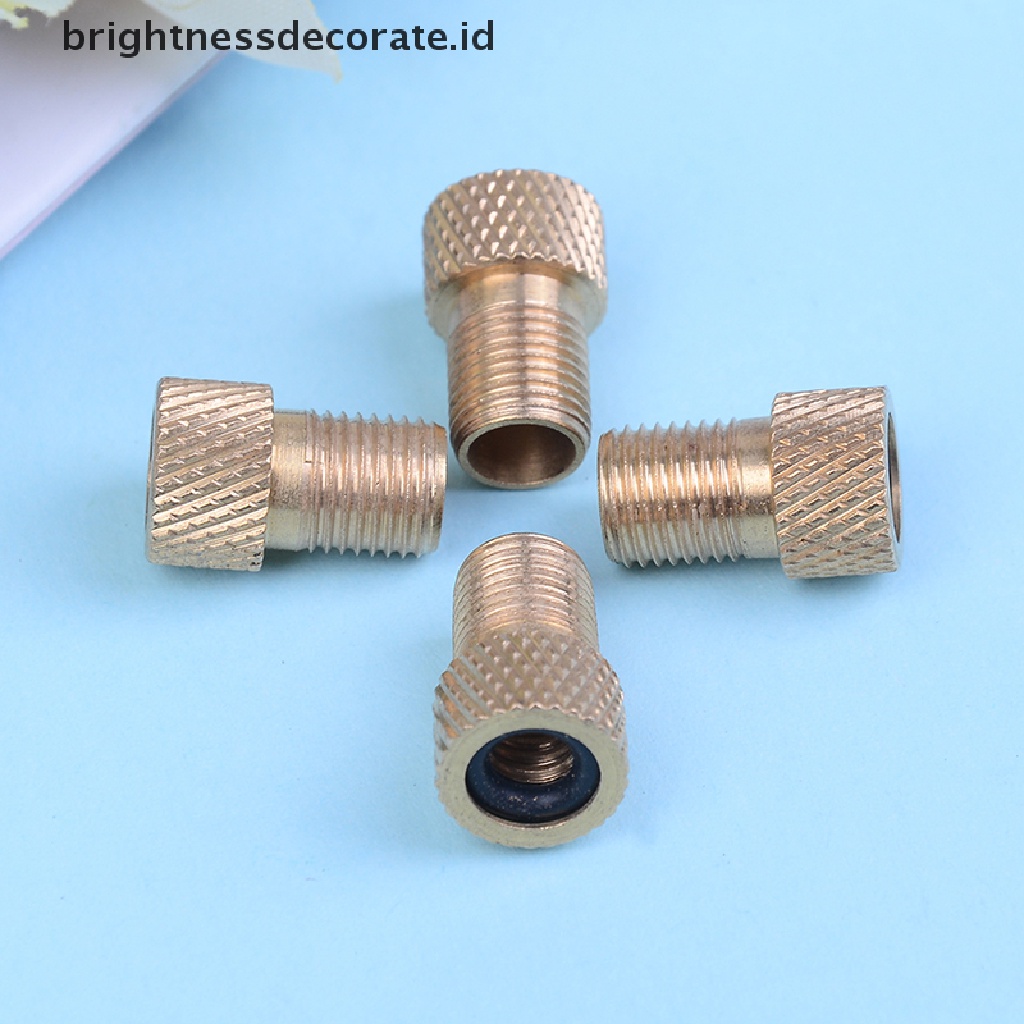 4pcs / Set Adaptor Konverter Katup Tabung Pompa Sepeda Ukuran 1.5cm