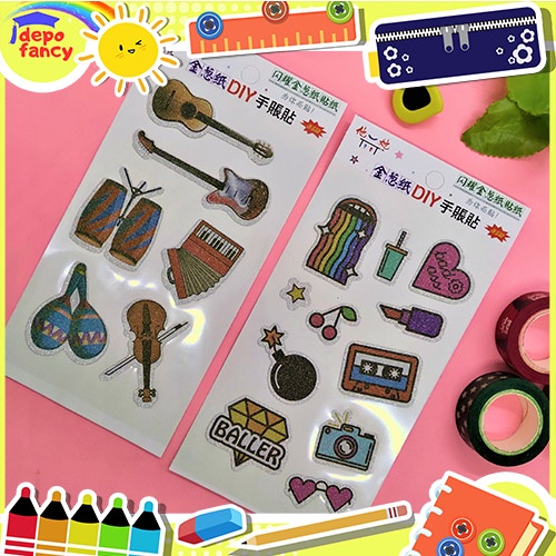 

[4 PCS] Stiker DIY JCTZ1005 / Sticker Hias Lucu 1 Set Isi 4 Lembar Sesuai Foto