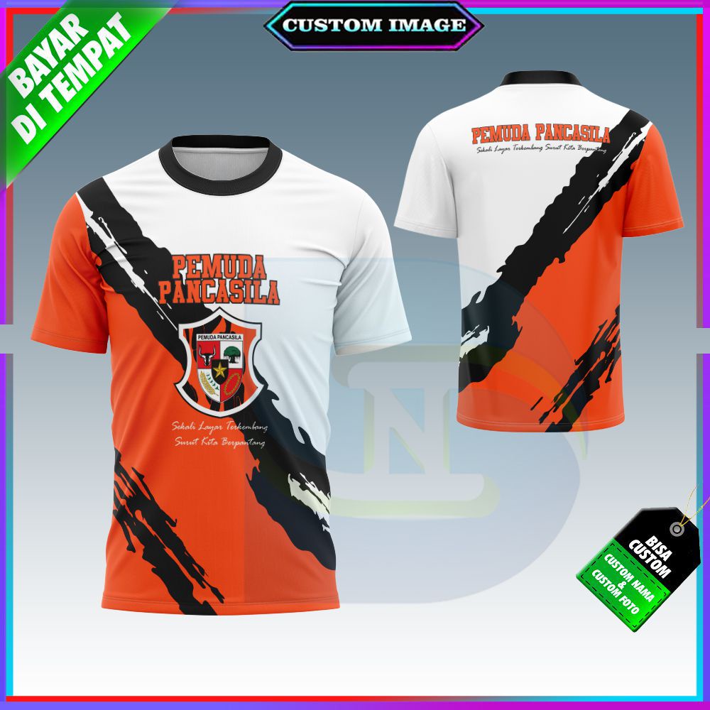 Jual Baju Kaos Pria Pemuda Pancasila Loreng Orange Terbaru 2022 Jersey