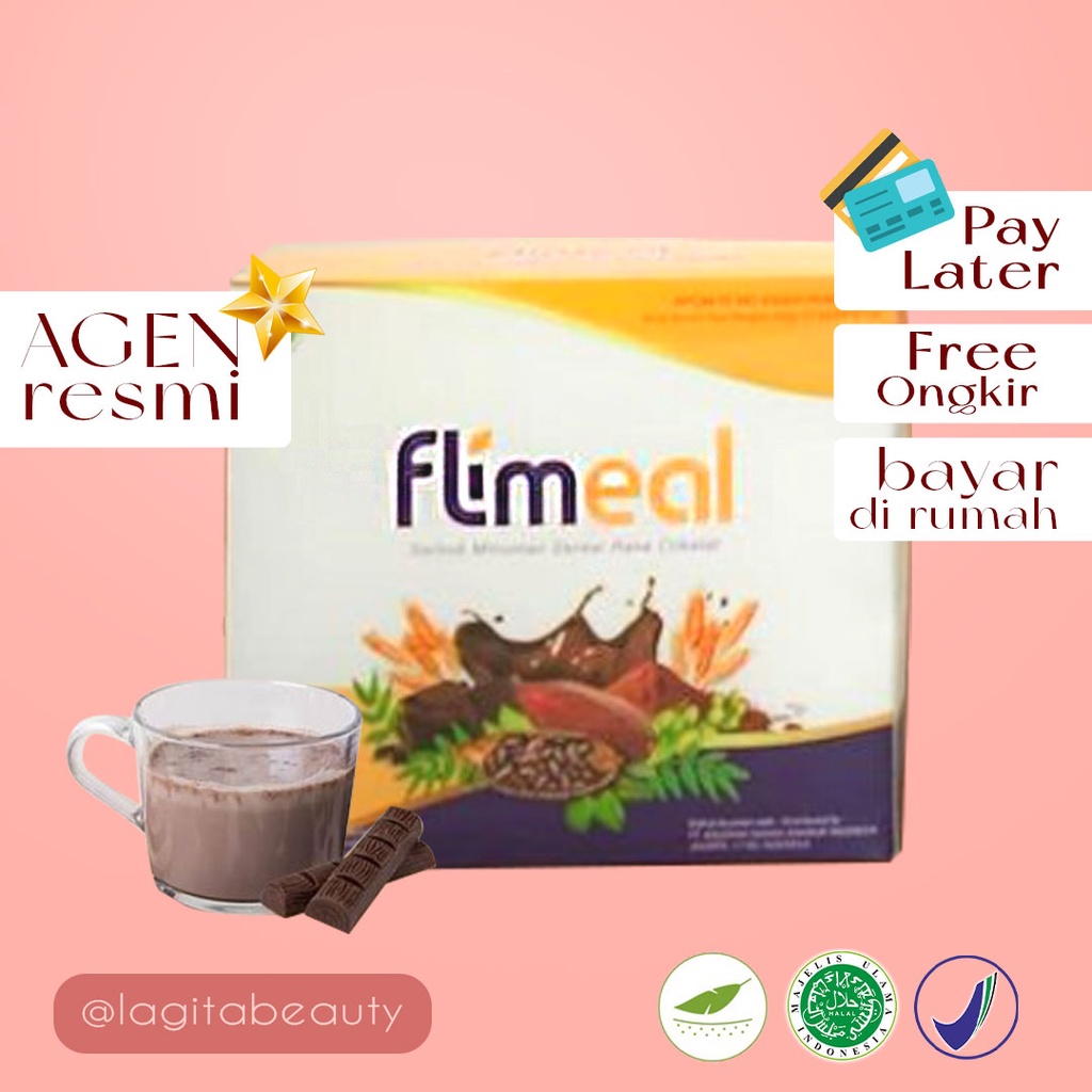 

Flimeal 1 Box Minuman Diet Rasa Coklat Meal Replacement (12 Saset)