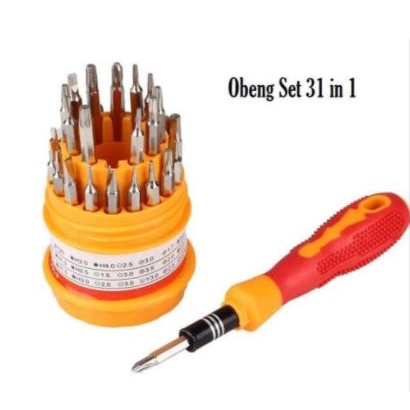 Screwdriver set tool xinrui 31in1 electro for hp laptop vga pc cpu tv etc xr-6036b - Obeng teknisi pro