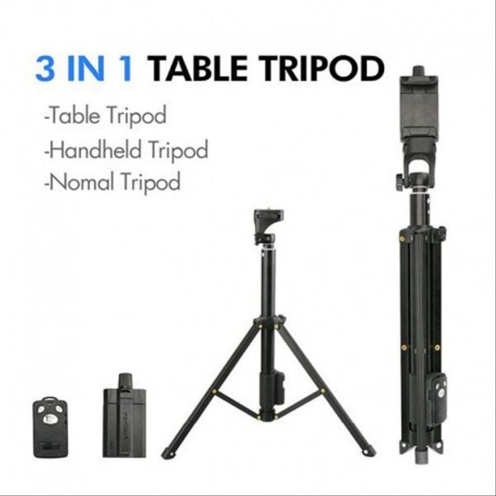 Tripod Tongsis 3 in 1 Yunteng Bluetooth VCT-1688 Monopod