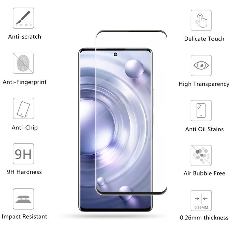 Pelindung Layar Tempered Glass Vivo X80 X80 Pro Paket 2 in 1