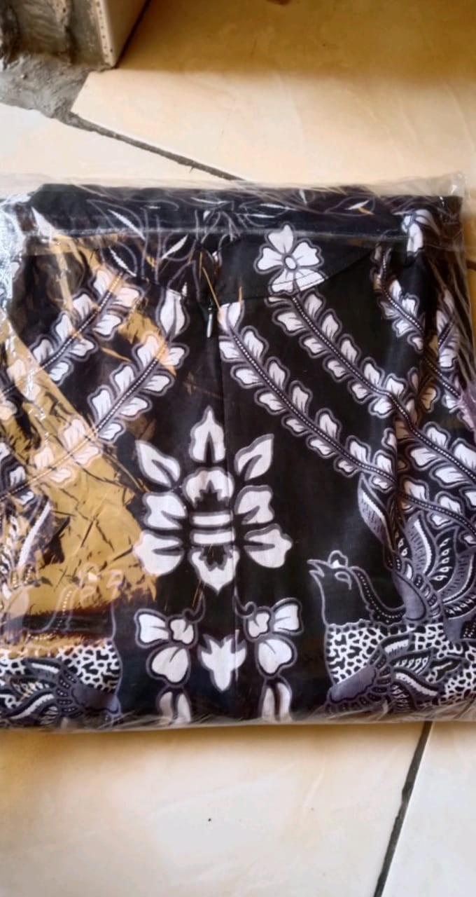 Maura Couple Baju Batik Couple Keluarga Modern Sania Ruffle Ori Ndoro Jowi Dnt Motif Candrawasih