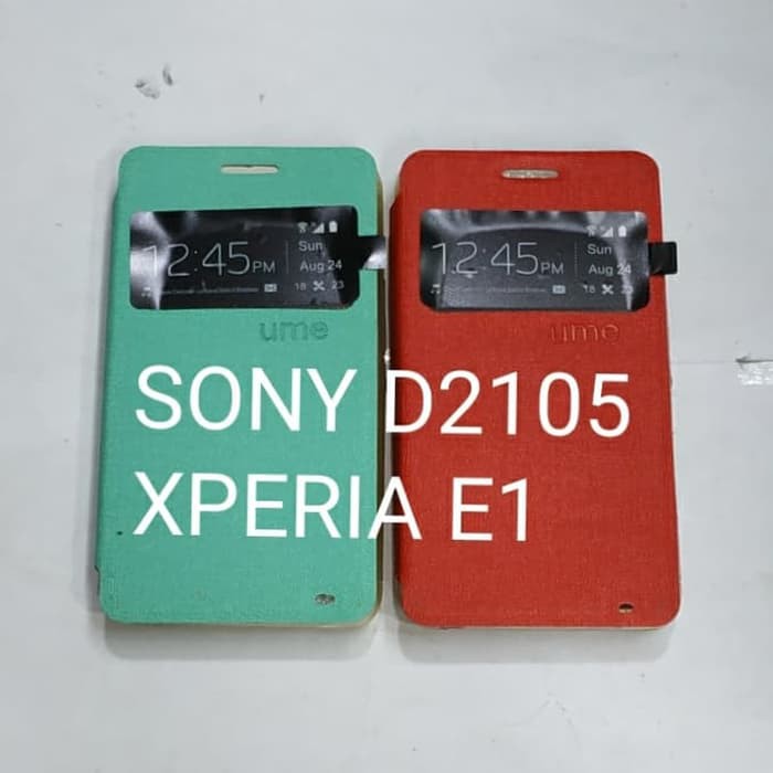 SONY XPERIA E1 / D2105 sarung flip cover ume/ sarung model buku