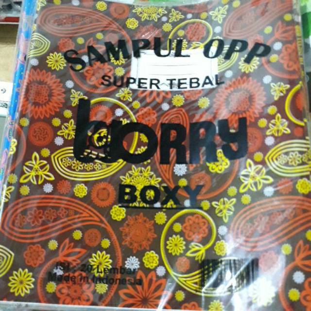 

Sampul plastik motif batik/polos BOXY