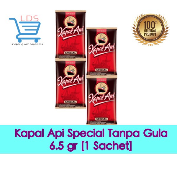 

KOPI KAPAL API SPECIAL TANPA GULA 6.5 gram 6.5gram 6.5 gr 6.5gr [1 SACHET]