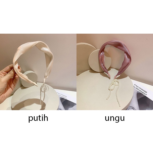 bando rumbai mutiara pearl tassel hair band jba063 (1a2)