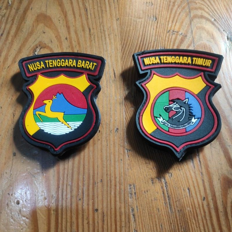 Patch rubber/emblem karet Polda Nusa Tenggara