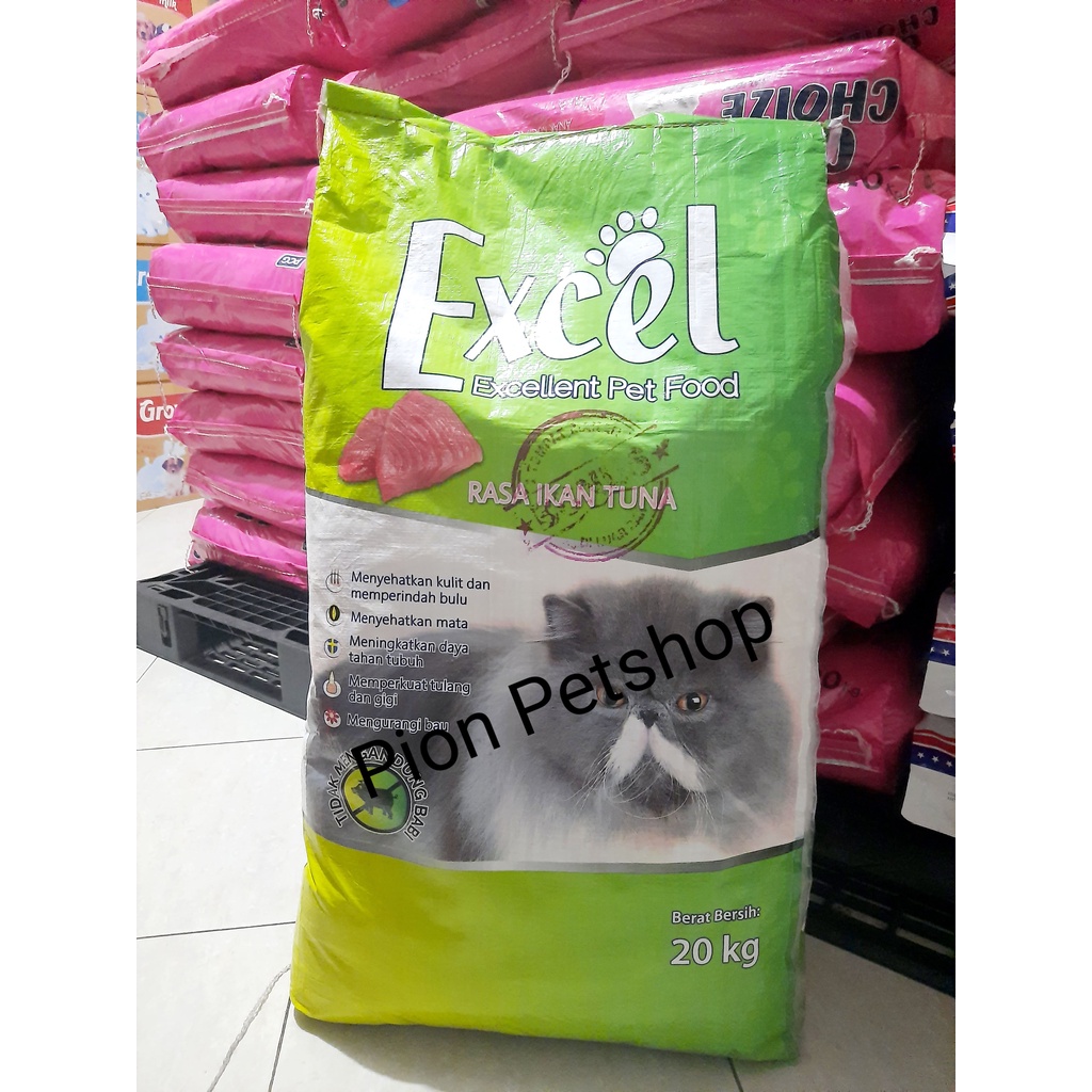 Excel Cat Food Dry Rasa Ikan Tuna 20kg