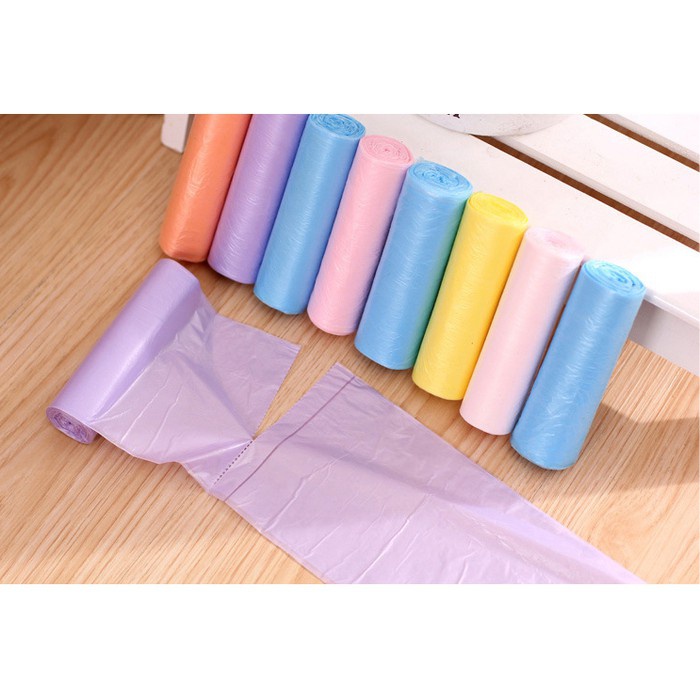 Plastik sampah Serut Tali Warna Warni 1 ROLL &amp; 5 ROLL WD