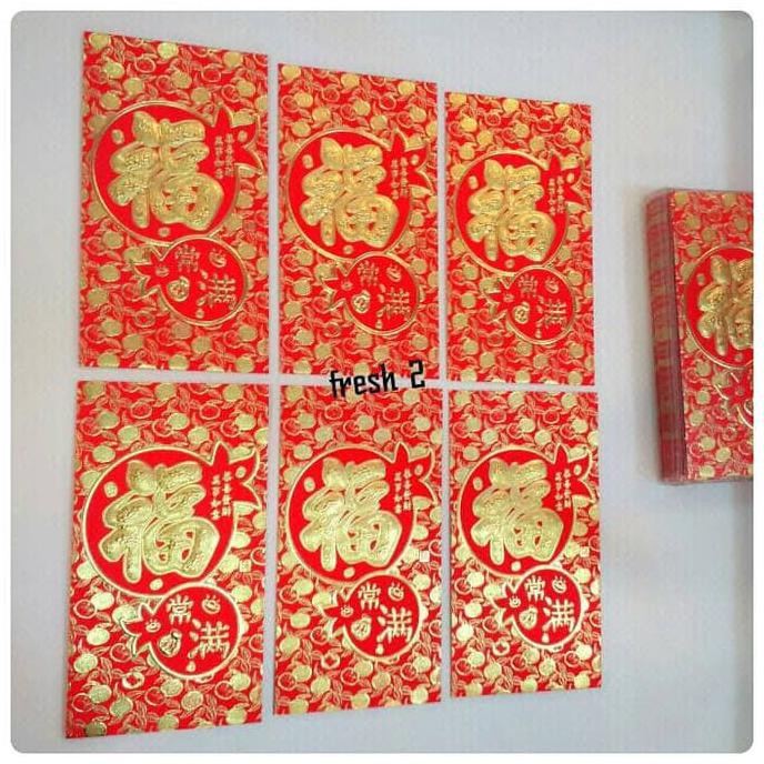 

Buruan Beli.. Angpao Fu 25 Lembar Panjang.Emas Kilap Bahan Halus.Amplop Imlek