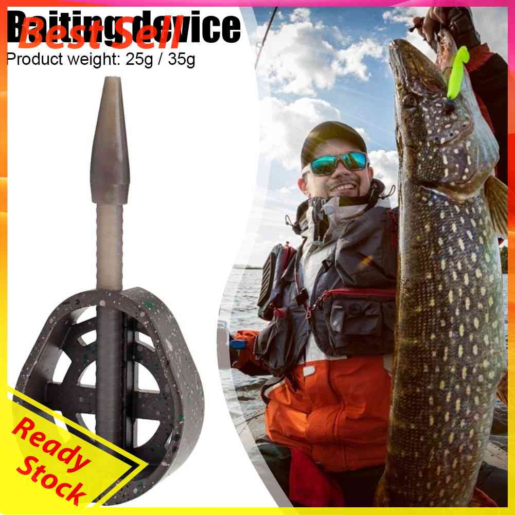 Carp Fishing Bait Cage Lures Holder Zinc Alloy Inline Method Feeder Tackle Tool