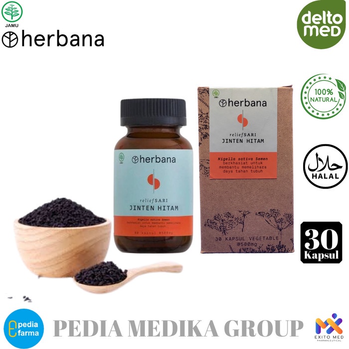 Jual Herbana Relief Sari Jinten Hitam 30 Kapsul Shopee Indonesia 9913