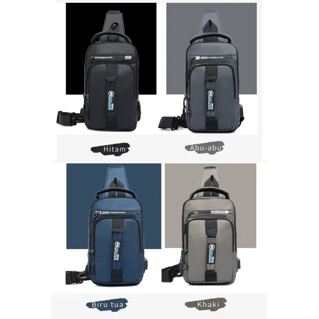 TAS MULTIFUNGSI BACKPACK Stay e Professional 1101 Xuansheng with USB cable port