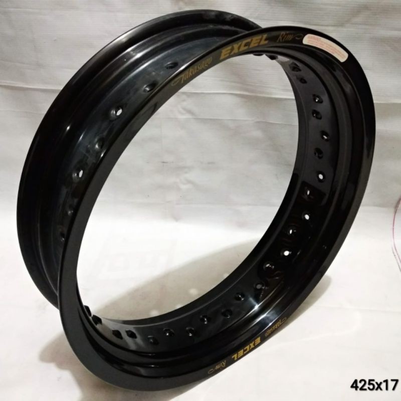 Velg Takasago Excel Rim 17 x 425 Black - Made in Japan