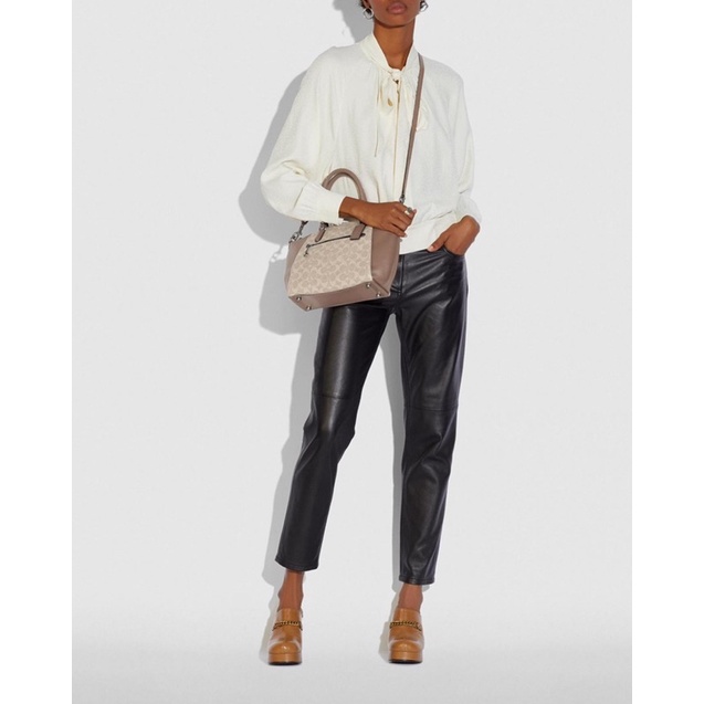 Coach Elise Satchel In Signature Canvas(79364)