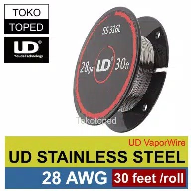Authentic Ud Stainless Steel Wire 28 Awg | 0.3mm | Kawat Coil Rda | Ss