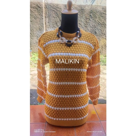 SWEATER NANAS STRIPE MALIKIN PREMIUM NANAS NYA TIMBUL