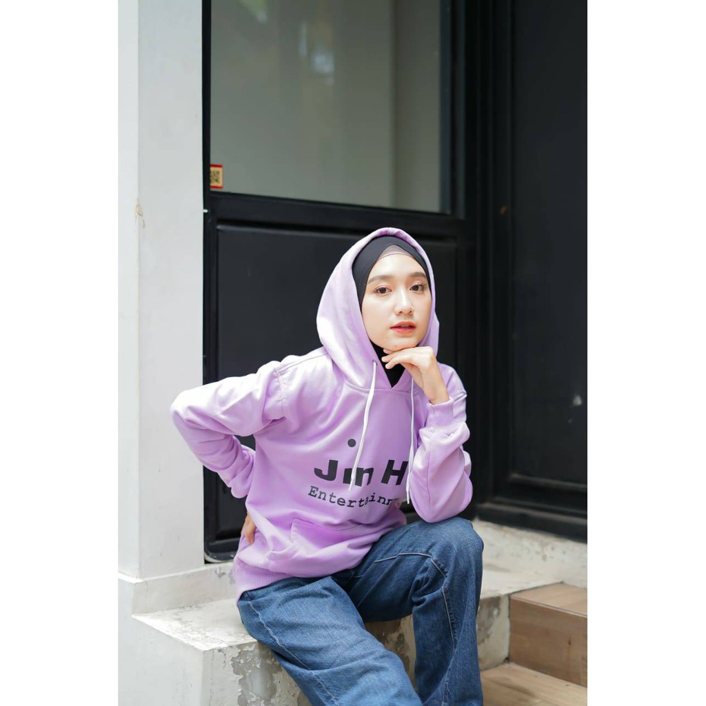 Hoodie Wanita Korea Sweater Hoodie Wanita Gentle Sweater Hodie Wanita Sweater Korea Sweter Wanita-Jin Hit Lilac