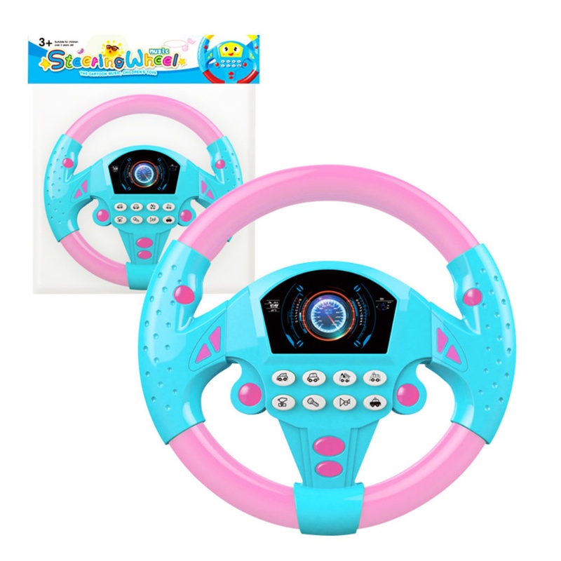 Mary Portable Driving Steering Wheel Copilot Mainan Simulasi Kontrol Mengemudi