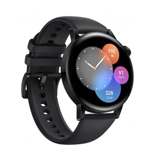Original HUAWEI Watch GT 3 42MM Smartwatch Garansi Resmi - Black 42MM Premium Kekinian