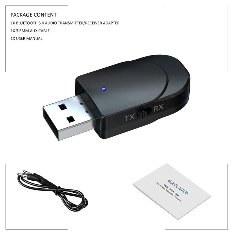 AUX Audio Bluetooth USB Audio Bluetooth 5.0 Transmitter &amp; Receiver / dongle bluetooth  Audio / Bluetooth Speaker / Bluetooth Mobil / Bluetooth Audio / Bluetooth Music