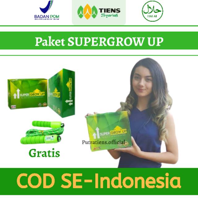 

SUPERGROW UP / ORIGINAL / SUSU PENINGGI BADAN / ZINC KAPSUL / TERPERCAYA / SUPLEMEN PENINGGI BADAN