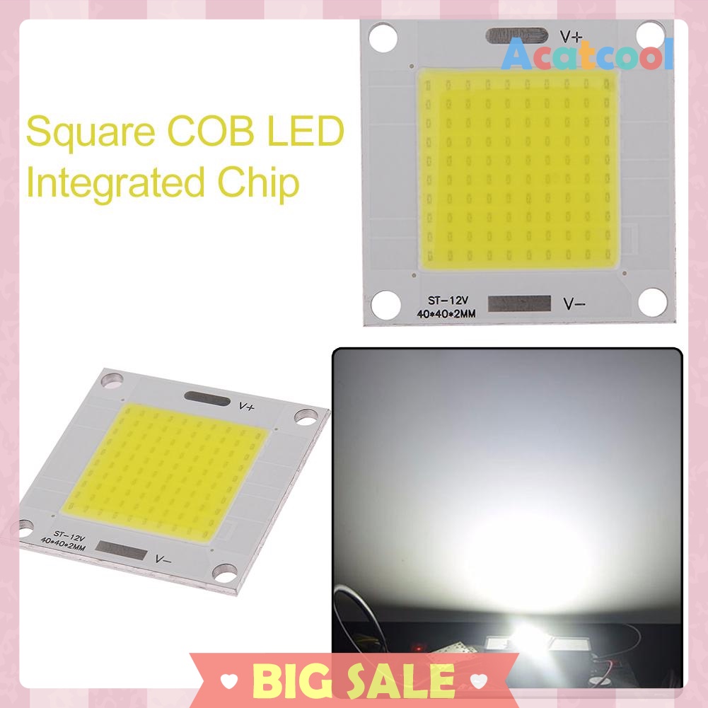 DC12-14V 50W COB LED Integrated Chip Light Panel Bulb for DIY Spotlight