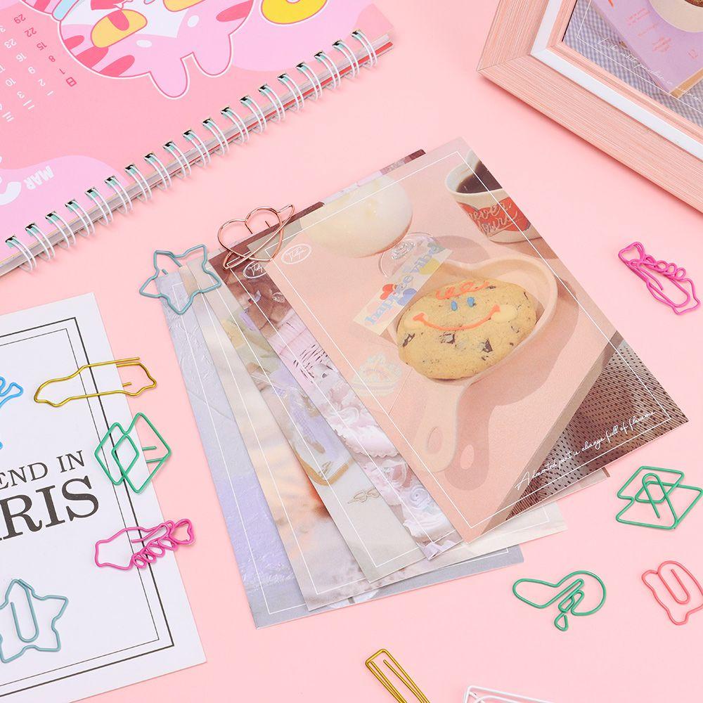 30pcs Klip Kertas Bentuk Hewan Warna-Warni Untuk Kantor / Sekolah