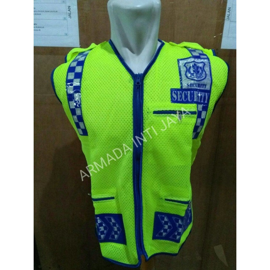 SUPER MURAH - ROMPI JARING SECURITY SCOTLIGHT L VEST SECURITY L ROMPI SATPAM JALA VEST PRIA