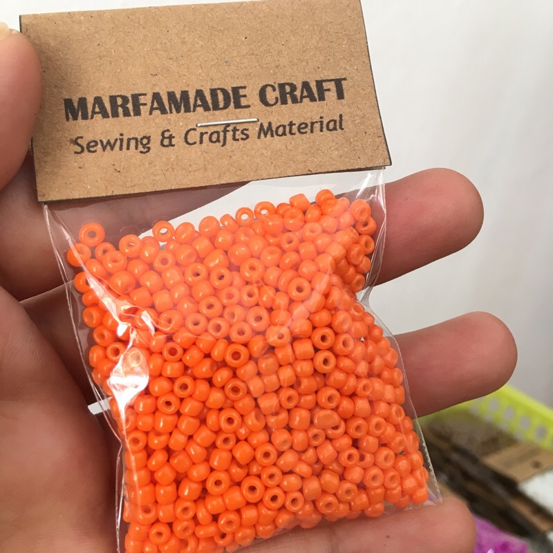 Manik Manik Pasir 3mm 8 0 Oren Doff